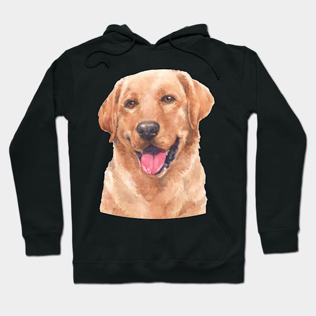 Beautiful Labrador Retriever Watercolor Art Hoodie by doglovershirts